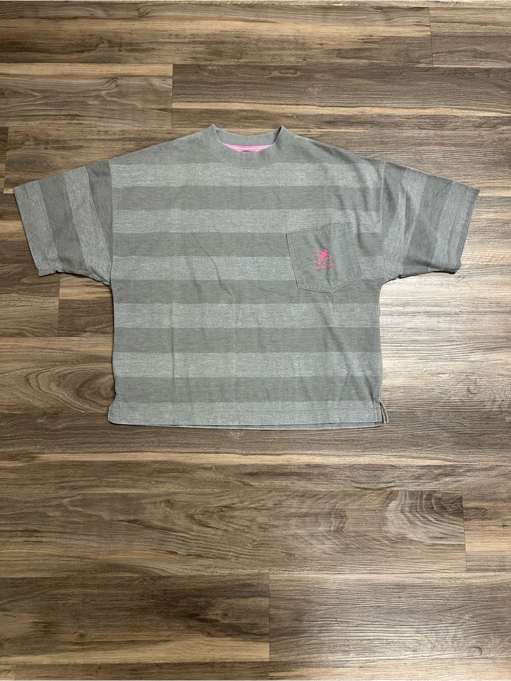 Vintage 80’s/90’s OP Ocean Pacific Gray Striped Shirt